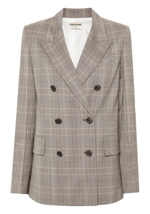 Zadig&Voltaire Vaena double-breasted blazer - Grey