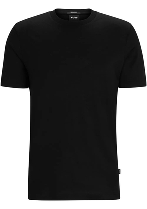 BOSS monogram-jacquard cotton T-shirt - Black