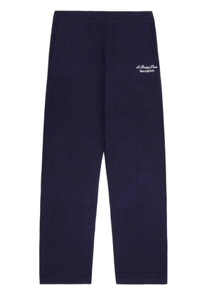 Sporty & Rich Faubourg cashmere track pants - Blue