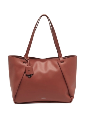 Tumi leather tote bag - Brown