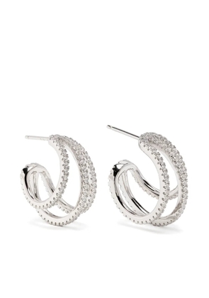 APM Monaco TRIPLE hoop earrings - Silver