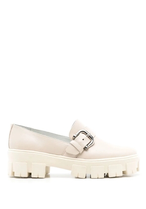 Sarah Chofakian Tratorado buckled loafers - Neutrals