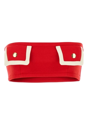 Prada wool cropped top - Red