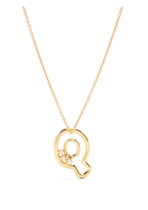 Missoma Q-letter pendant chain-link necklace - Gold