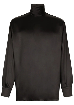 Dolce & Gabbana high-neck shirt - Black