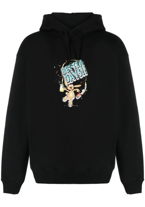 Martine Rose Better Days-print cotton hoodie - Black