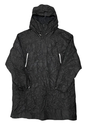 424 crease-effect 'Black' raincoat