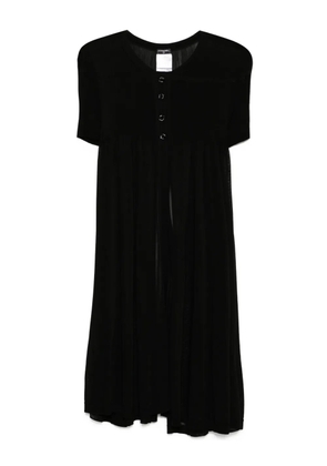 CHANEL Pre-Owned 2007 cardigan coat - Black