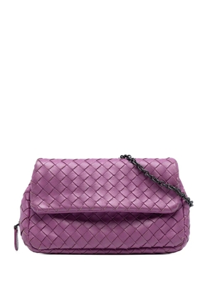 Bottega Veneta Pre-Owned 2012-2025 Mini Nappa Intrecciato Expandable Chain Flap crossbody bag - Purple