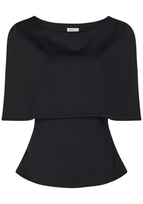 Rosetta Getty cape-design blouse - Black