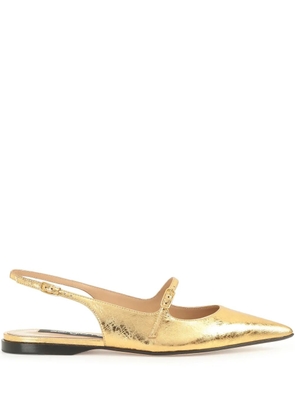 Sergio Rossi Godiva ballerina shoes - Gold