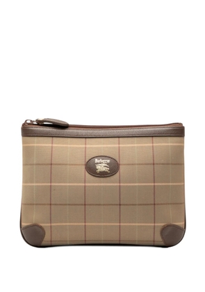 Burberry Pre-Owned 20th Century Vintage Check Canvas clutch bag - Brown