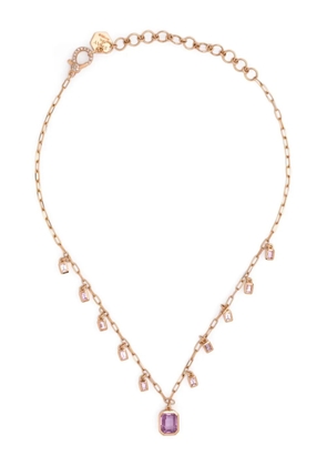 SHAY 18K rose gold pink sapphire choker necklace