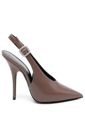 Saint Laurent Yasmeen 125mm slingback pumps - Brown