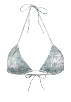 Clube Bossa Chapin graphic-print bikini top - Blue