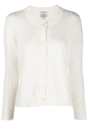 Woolrich button-fastening cotton cardigan - White
