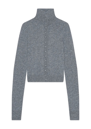 REMAIN high-neck button cardigan - Grey