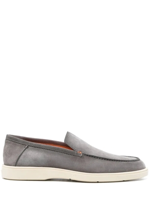 Santoni gradient-effect suede loafers - Grey