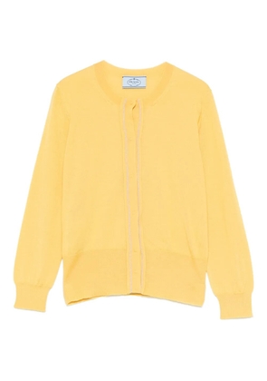 Prada long-sleeved cardigan - Yellow