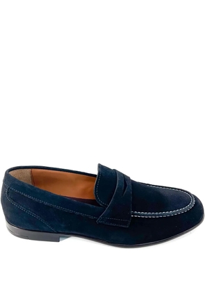 Bruno Magli Silas suede penny loafers - Blue