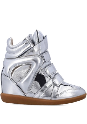 ISABEL MARANT 50mm Bekett touch-strap sneakers - Silver