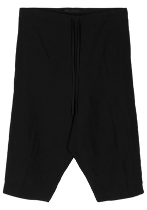 Forme D'expression drop-crotch shorts - Black