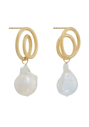 Completedworks baroque-pearl drop earrings - Gold
