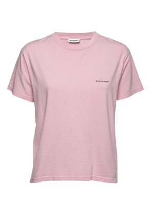 Balenciaga Pre-Owned logo-print T-shirt - Pink