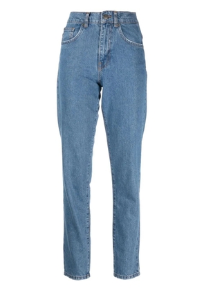 TWINSET logo-embroidered tapered jeans - Blue