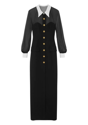 Versace silk maxi dress - Black