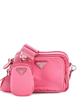 Prada Pre-Owned Re-Edition 2005 Camera Bag Tessuto with Saffiano Leather Mini crossbody bag - Pink