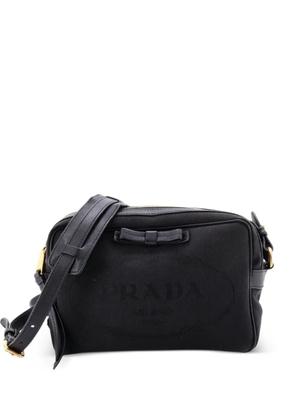 Prada Pre-Owned Logo Camera Bag Canvas Small crossbody bag - Black