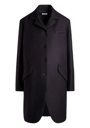 Bally curved-hem single-breasted coat - Blue