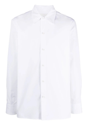 Jil Sander pointed-collar organic-cotton shirt - White
