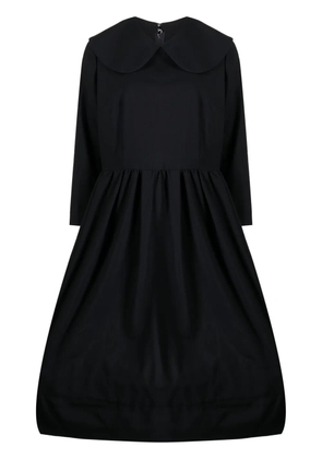 Comme Des Garçons Comme Des Garçons bib-collar midi dress - Blue