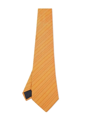Hermès Pre-Owned patterned silk tie - Yellow