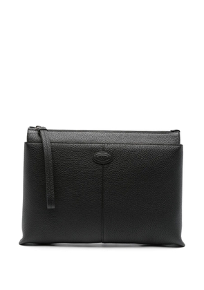 Tod's medium document holder clutch bag - Black