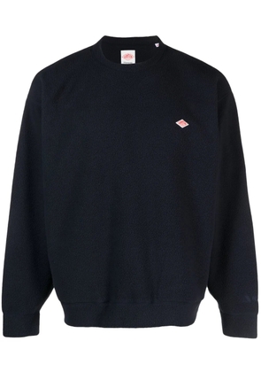 Danton logo-patch fleece sweatshirt - Blue