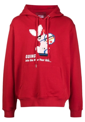 Mostly Heard Rarely Seen 8-Bit Going Into The New Year cotton hoodie - Red