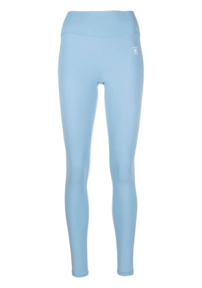 Sporty & Rich Runner logo-print leggings - Blue