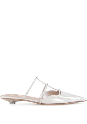 Valentino Garavani 20mm Palladium mules - Silver