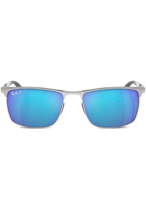 Ray-Ban Chromance logo-plaque sunglasses - Silver