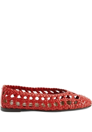 Giuseppe Zanotti Georgia Cage ballet flats - Red