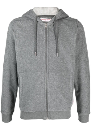 Orlebar Brown zip-up drawstring hoodie - Grey