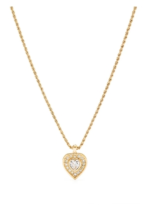 Christian Dior Pre-Owned 2000s heart pendant chain necklace - Gold