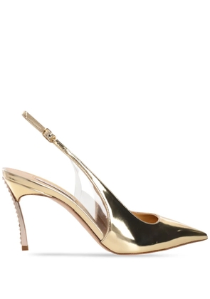 Casadei 80mm Alice Blade pumps - Gold
