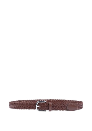 Paul & Shark woven leather belt - Brown