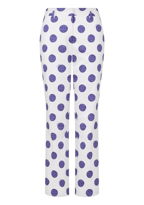 Moschino polka-dot trousers - White