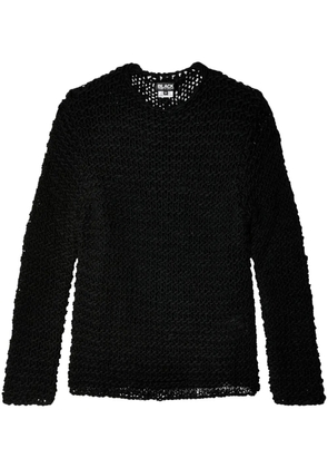 Black Comme Des Garçons knitted jumper