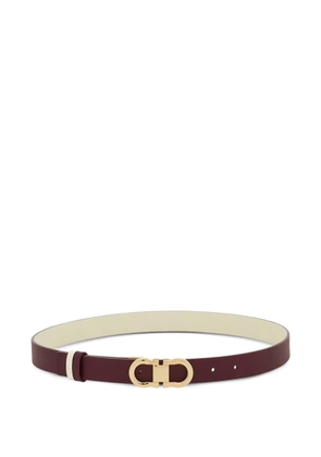 Ferragamo Gancini reversible leather belt - Red